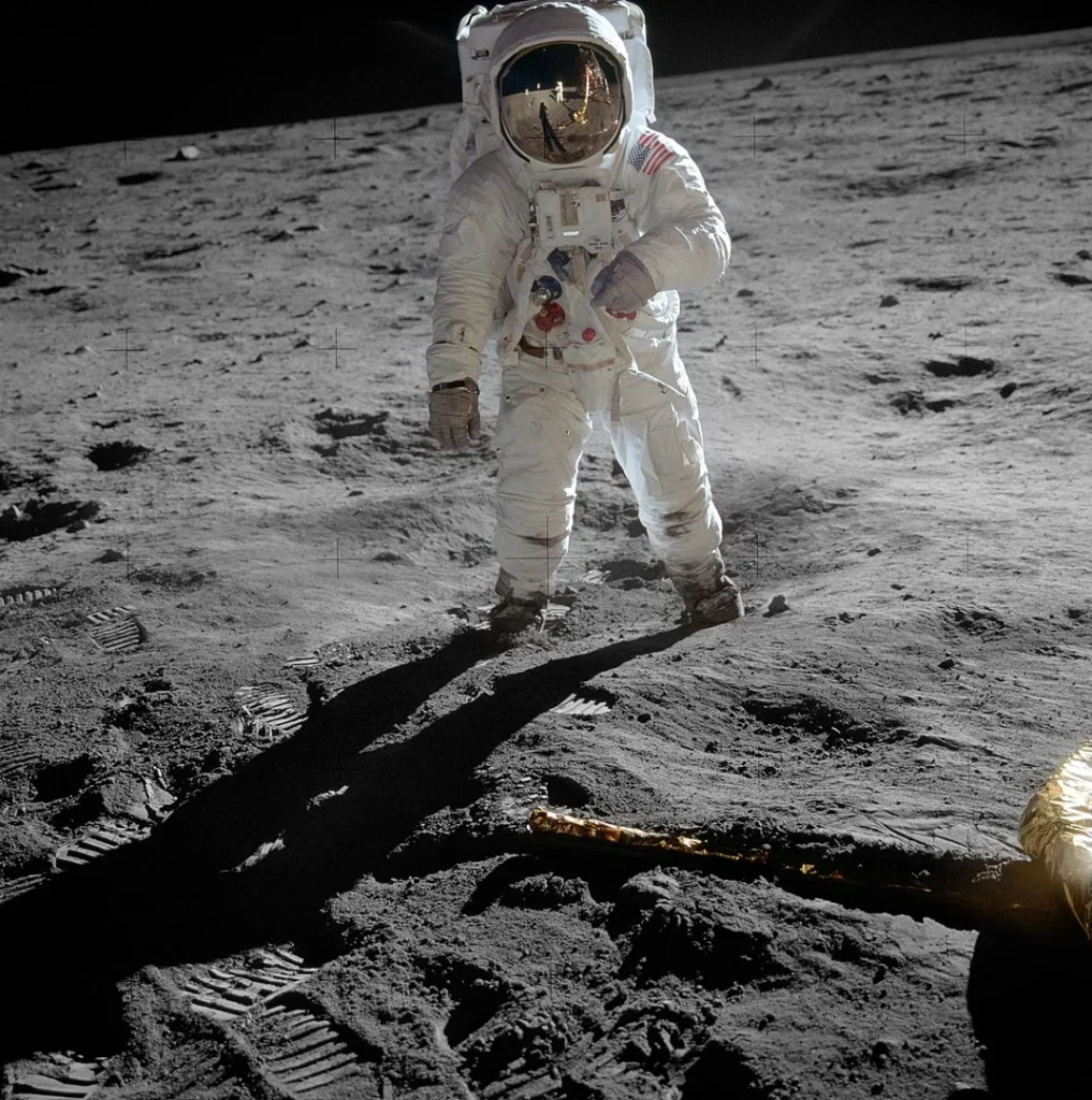 Apollo 11 Astronaut Buzz Aldrin on The Moon